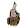 AmphibiousJungle Equipment Game Training Tactical Bottom Shirt Multifunctional Military Vest, Camouflage Outdoor Quick Release Tactical Vest - desert