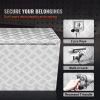 VEVOR Underbody Truck Box, 60"Ã—17"Ã—18" Pickup Storage Box, Heavy Duty Aluminum Diamond Plate Tool Box with Lock and Keys, Waterproof Trailer Storage