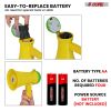 5 Core Megaphone Bullhorn Speaker 15W Mini Battery Power Bull horn w Siren 400 Yard Range - HW 1 - HW 1 YLW