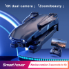4DRC V13 Mini RC Drone 6K HD Dual Camera WiFi FPV Foldable Quadcopter +2 Battery, Beginners Toys Gifts - BLACK