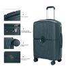 NEW Hardshell Suitcase Double Spinner Wheels PP Luggage Sets Lightweight Durable Suitcase with TSA Lock,3-Piece Set (20/24/28) , Green - as Pic