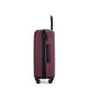 3 Piece Luggage Sets ABS Lightweight Suitcase with Two Hooks, Spinner Wheels, TSA Lock, (20/24/28) Wine Red - as Pic
