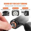 VEVOR Trailer Hitch Lock, 5/8-inch Diameter, Locking Receiver Pin with 2 Keys and 4 O-Rings, Weatherproof Anti-Theft Tow Lockable Pin with Dust, Mud &