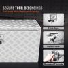 VEVOR Underbody Truck Box, 36"Ã—14"Ã—16" Pickup Storage Box, Heavy Duty Aluminum Diamond Plate Tool Box with Lock and Keys, Waterproof Trailer Storage
