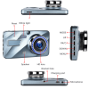 HD 1080P Car Dual Lens Dash Cam 4" DVR Recorder Front & Rear Camera Night Vision - Default Title