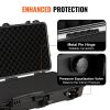 VEVOR Tactical Range Case, Outdoor Tactical Hard Case with 3 Layers Fully-protective Foams, 42 inch lockable Hard Tactical Range Case with Wheels, IP6