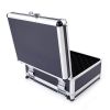 30*15*23cm Aluminum New Framed Locking Gun Pistol HandGun Lock Box Hard Storage Carry Case Black - As Picture