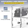 VEVOR Cell Phone Storage Locker, 20 Slots Acrylic Material with Door Locks and Keys, Wall-Mounted Cabinet Pocket Office Classroom Gym Box, Clear - 5x4