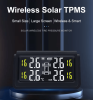 PSC280 Solar Monitor Solar Digital TMPS, External Tire Pressure Monitoring System 280mAh 4.0-inch TFT Bluetooth 5.0 Tire Pressure Monitoring Solar Car
