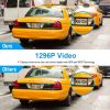 1296P Car DVR Dash Camera 4In 3 Lens Vehicle Driving Recorder Seamless Recording - Black
