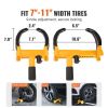Adjustable Anti Theft Trailer Lock Wheel Clamp for ATV SUV Car Motorcycles - Yellow - Wheel Locks