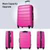 Hardshell Luggage Sets 2Pcs + bag Spinner Suitcase with TSA Lock Lightweight - as Pic