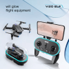 4DRC V20 RC Drone WIFI FPV 6K HD Dual Camera Gesture Photo Quadcopter 2 Battery,Suitable for beginners. - black