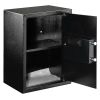 E50EA Home Use Electronic Password Steel Plate Safe Box Black - As Picture