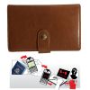 Passport Wallet with RFID Safe Lock - Black