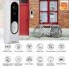 WiFi Ring Doorbell 1080P HD Security Camera Wireless Door Bell Camera With Chime - Yes