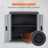 VEVOR Foldable Wall Cabinet, Metal Garage Cabinet Wall Mounted 26' Small Cabinet 240 LBS Loading Capacity Adjustable Shelf Magnetic Door File Locker f