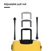 3 Piece Luggage Sets ABS Lightweight Suitcase with Two Hooks, Spinner Wheels, TSA Lock, (20/24/28), Yellow - as Pic