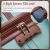 Hardshell Luggage Sets 4 Pieces 20"+24"+28" Luggages and Cosmetic Case Spinner Suitcase with TSA Lock Lightweight - as Pic