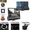 1080P 4" Dual Lens HD Car DVR Rearview Video Dash Cam Recorder Camera G-Sensor - Default Title