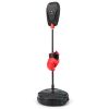 Inflation-Free Boxing set with Punching Bag and Boxing Gloves Quick Rebound Design for 5+ Years Old Kids - Black