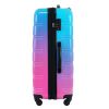 Hardshell Luggage Sets 3 Piece Gradient Color Expandable Suitcase with Spinner Wheels and TSA Lock Lightweight 20" 24" 28" Available,Blue and Red - as