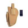 Universal Left/Right Waist Concealed Shape Multifunctional Waist Mounted Pistol Holster Outdoor Quick Draw Tactical Holster - Brown color