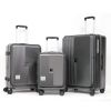 Luggage,with front opening,TSA approved lock,hardshell suitcase,Grey - as Pic