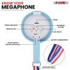 5 Core Megaphone Bullhorn Speaker 15W Mini Battery Power Bull horn w Siren 400 Yard Range - HW 1 - HW 1 SKY BLU