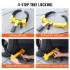 VEVOR Wheel Lock, 2 Packs Universal Wheel Clamp Lock, Adjustable Anti Theft Trailer Lock Wheel Clamp, Heavy-duty Steel Tire Lock for ATV SUV Car Golf