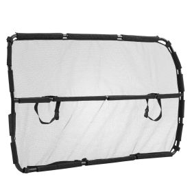 Dog Car Barrier 56" Wide Front Seats Installation Car Divider for Truck Vehicle - 56x32 inch - Front Headrest + Seat Space