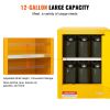 VEVOR 16.9" x 16.9" x 22" Flammable Cabinet Galvanized Steel, Safety Cabinet, Adjustable Shelf Flammable Storage Cabinet, for Commercial Industrial an