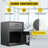 VEVOR Digital Depository Safe 1.7 Cubic Feet Made of Carbon Steel Electronic Code Lock Depository Safe with Deposit Slot with Two Emergency Keys