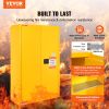 VEVOR Flammable Safety Cabinet, 45 Gal, Cold-Rolled Steel Flammable Liquid Storage Cabinet, 42.9 x 18.1 x 65.2 in Explosion Proof with 2 Adjustable Sh