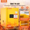 VEVOR 16.9" x 16.9" x 22" Flammable Cabinet Galvanized Steel, Safety Cabinet, Adjustable Shelf Flammable Storage Cabinet, for Commercial Industrial an