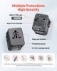 Universal Travel Adapter International 5 in 1 USB AC Wall Charger Power Plug - No