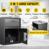 VEVOR Digital Depository Safe 1.7 Cubic Feet Made of Carbon Steel Electronic Code Lock Depository Safe with Deposit Slot with Two Emergency Keys