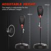 Qaba Punching Bag for Kids, Punching Bag with Stand, Boxing Gloves for 5-10 Year Old, Adjustable Kids Boxing Bag, Children Boxing Set, Sports Toy for