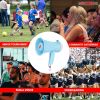 5 Core Megaphone Bullhorn Speaker 15W Mini Battery Power Bull horn w Siren 400 Yard Range - HW 1 - HW 1 SKY BLU