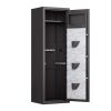Large Gun Safe Cabinet With 3 Pistol Pouches, Heavy Duty Biometric Fingerprint Lock, Rifle Gun Safe With Adjustable Stand, Detachable Structure Gun Sa