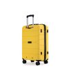 Hardshell Suitcase Spinner Wheels PP Luggage Sets Lightweight Durable Suitcase with TSA Lock,3-Piece Set (20/24/28) ,Yellow - as Pic
