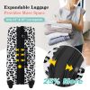 Hardshell Luggage Sets 3 pcs Spinner Suitcase with TSA Lock Lightweight-20"+24"+28" Luggages - as Pic