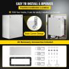 VEVOR NEMA Steel Enclosure, 20 x 16 x 10'' NEMA 4X Steel Electrical Box, IP66 Waterproof & Dustproof, Outdoor/Indoor Electrical Junction Box