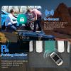 1080P Dual Lens Dash Cam Vehicle Driving Recorder Car DVR with WiFi GPS G-Sensor APP Control Motion Detection Parking Monitor Night Vision - Black