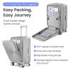 Luggage Sets 3 Piece(20/24/28), Expandable Carry On Luggage with TSA Lock Airline Approved, 100% PC Hard Shell and Lightweight Suitcase with Front Poc