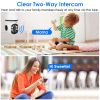 E27 WiFi Bulb Camera 1080P FHD WiFi IP Pan Tilt Security Surveillance Camera with Two-Way Audio Full Color Night Vision Flood Light Motion Track