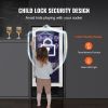VEVOR Wine Cooler, 96 Cans Capacity Under Counter Built-in or Freestanding Wine Refrigerator, Beverage Cooler with Blue LED Light, Single Door