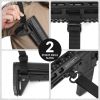 QD Sling 2 Point Sling Quick Adjust Gun Sling with HK Hook Soft Shoulder Pad Sling, Rifle Sling for Hunting Tactical Strap - Black