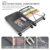 5 Piece Luggage Set with Expandable Duffel Bag & Foldable Backpack â€“ 20"/24"/28" Suitcases with 360Â° Spinner Wheels, TSA Lock, grey - as Pic