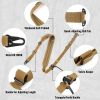 QD Sling 2 Point Sling Quick Adjust Gun Sling with HK Hook Soft Shoulder Pad Sling, Rifle Sling for Hunting Tactical Strap - Brown